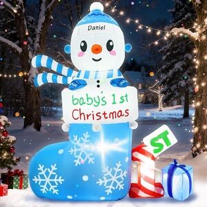 Inflatable Snowman Christmas Decoration